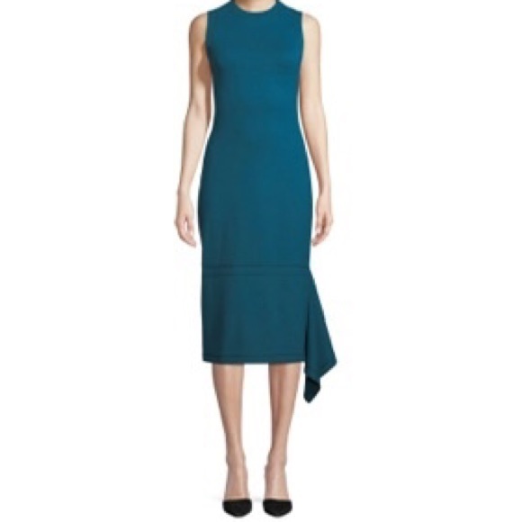 slim fit dress slacks Rosetta Getty | Zip Up Turtleneck Dress - Garden Florals | L main image 1